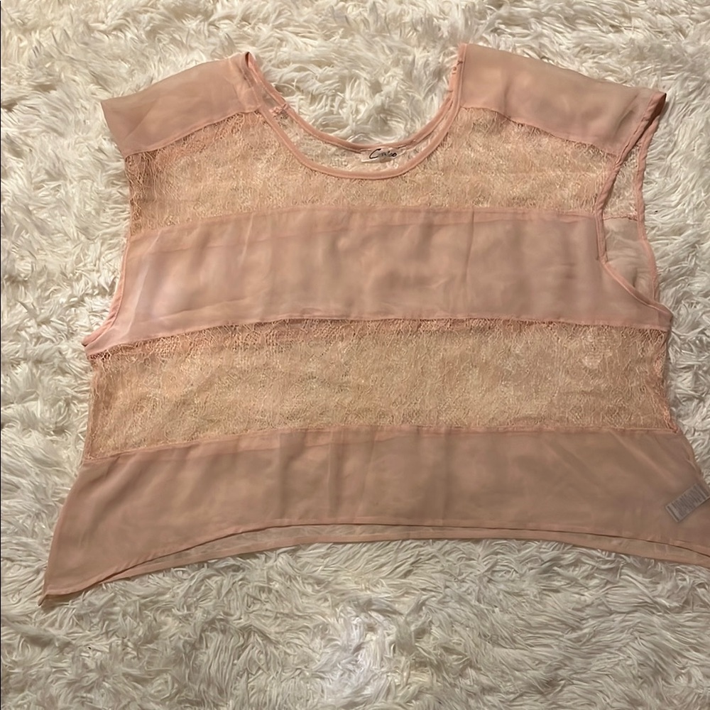 Cecico Pink Boxy Asymmetrical Blouse